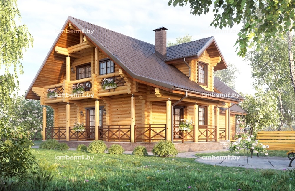 Проект деревянного дома 225