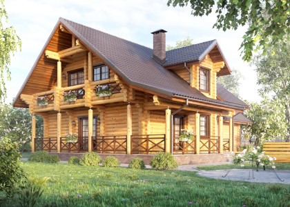 Проект деревянного дома 225