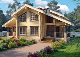 Проект деревянного дома 150