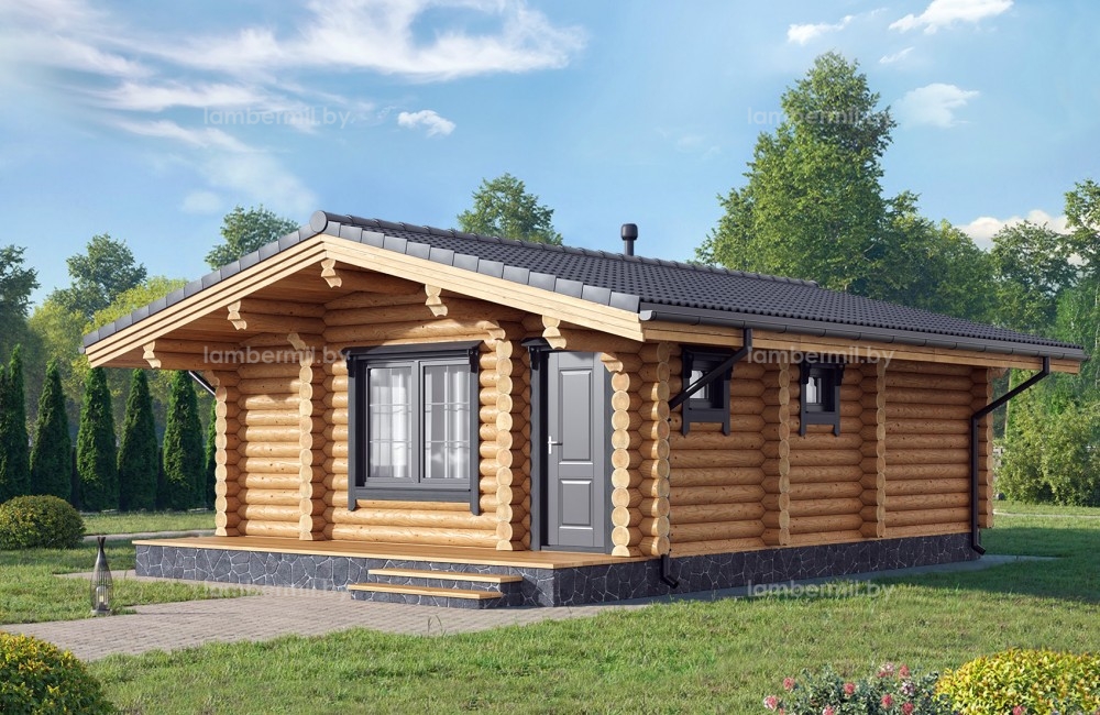 Баня из бревна