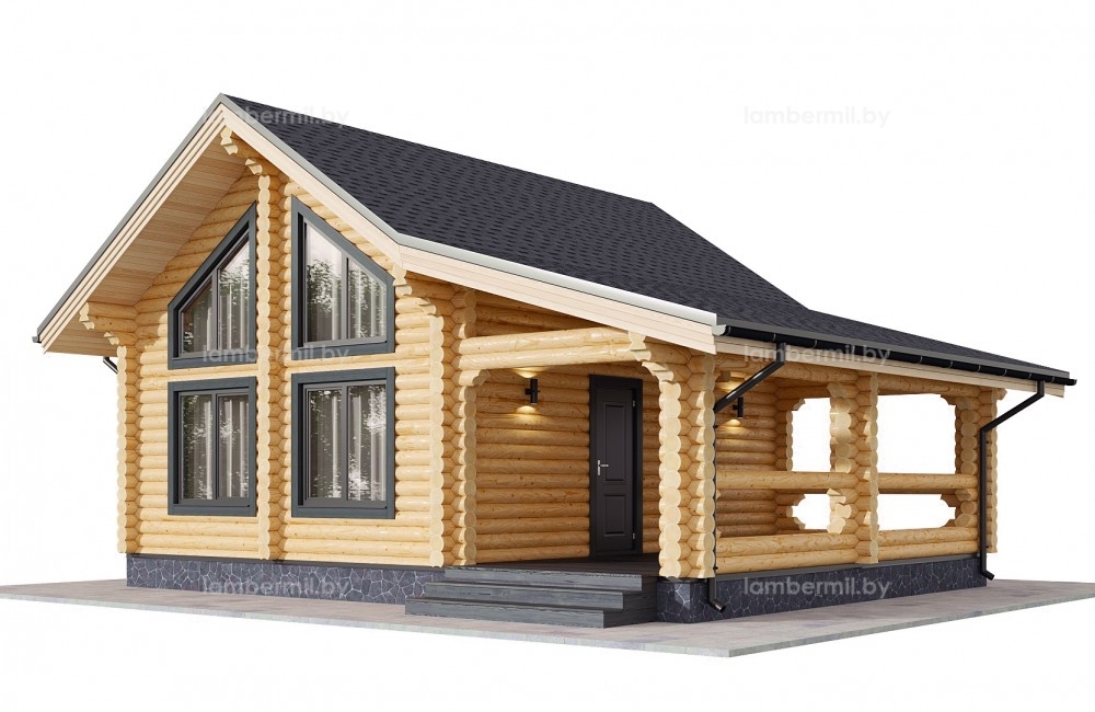 Проект дома с баней